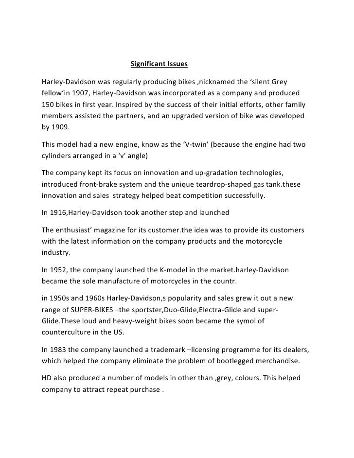 harley davidson give and take case study bcg harley davidson